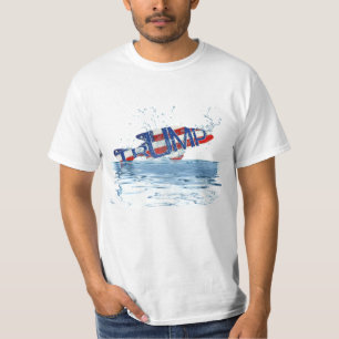 Trump Flag Fish in Water T-Shirt