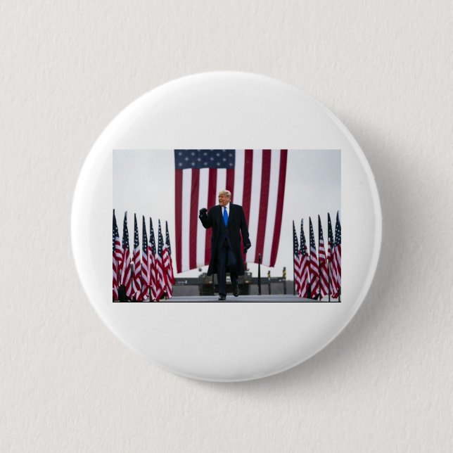 Trump-Flags 6 Cm Round Badge (Front)