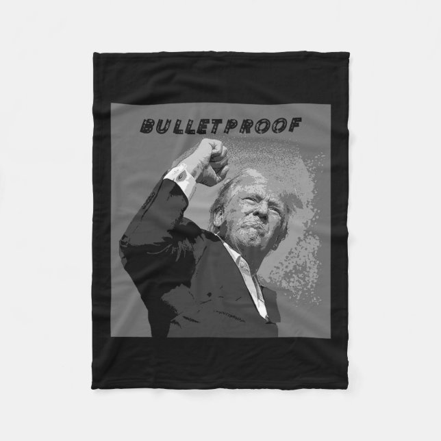 Trump  fleece blanket (Front)