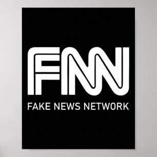 Trump Fnn Fake News Network Poster