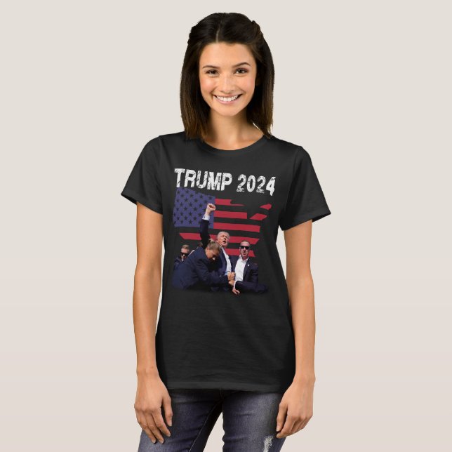 Trump For 2024. T-Shirt (Front Full)