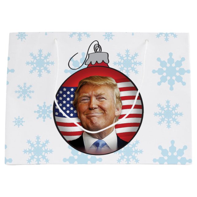 Trump for Christmas Large Gift Bag (Front)
