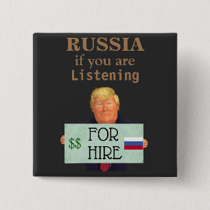 Trump For Hire Button