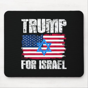 Trump For Israel Republican Jewish Jews Donald Tru Mouse Mat