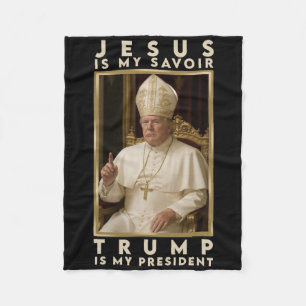 Trump For Pope T Shirt President Trump Tees 2025  Fleece Blanket