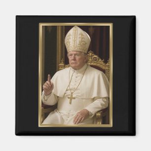 Trump For Pope T Shirt President Trump Tees 2025 Magnet