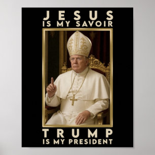 Trump For Pope T Shirt President Trump Tees 2025  Poster