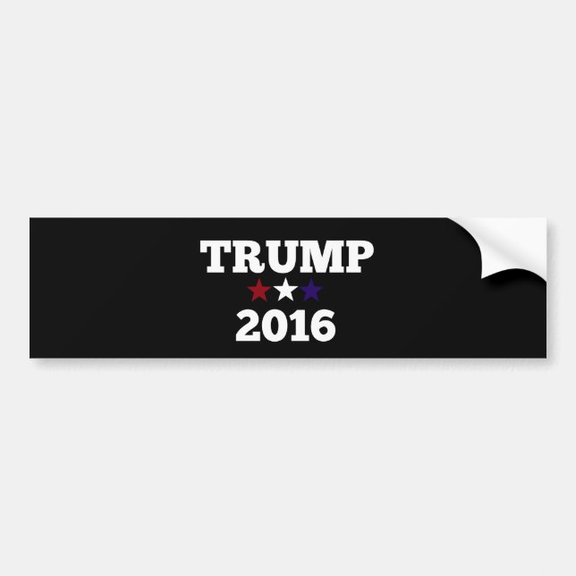 Trump for President 2016 Bumper Sticker (Front)