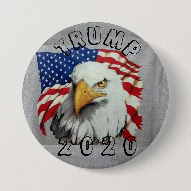 Trump for president 2020 button (Front)