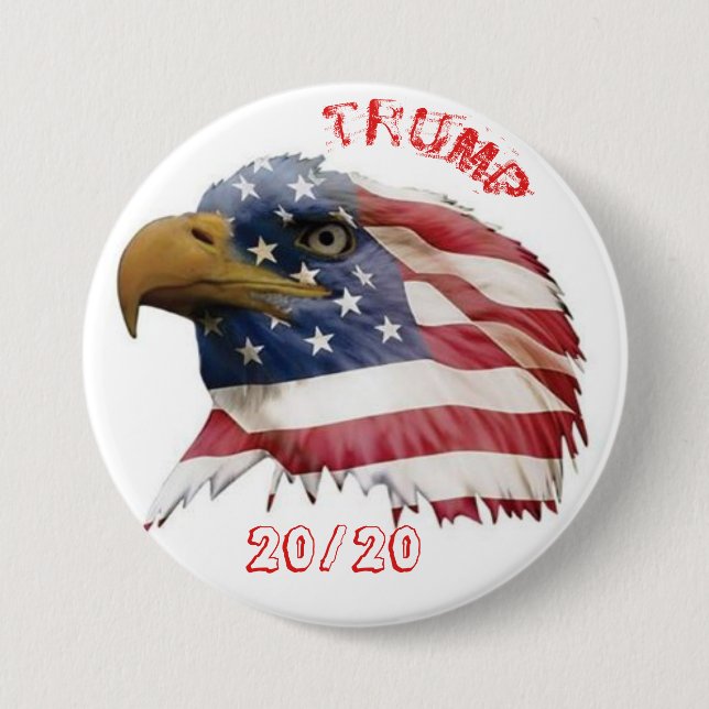 Trump For President 2020 Button (Front)