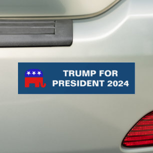 TRUMP FOR PRESIDENT 2024 BUMPER STICKER