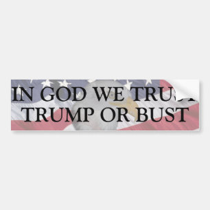 TRUMP FOR PRESIDENT BUMPER STICKER