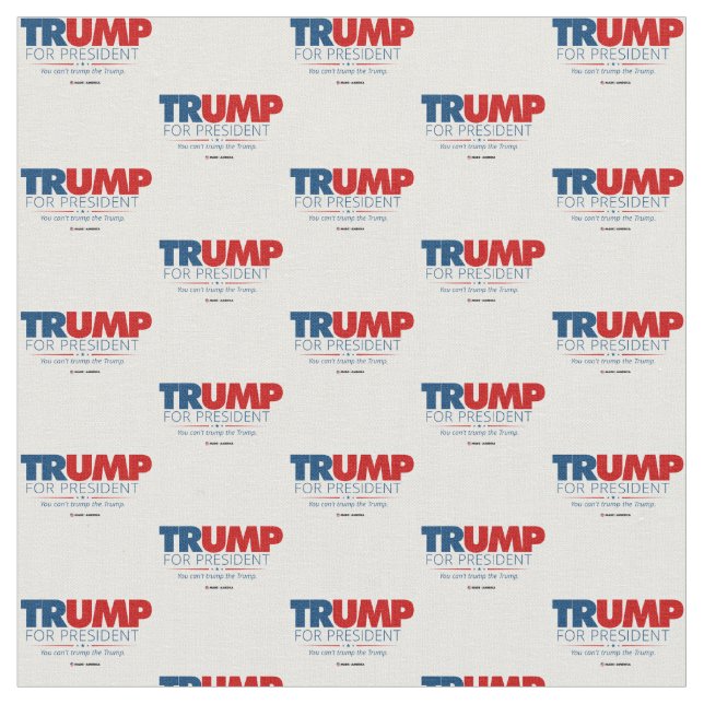 Trump for President Election 2020 Fabric (Close Up)