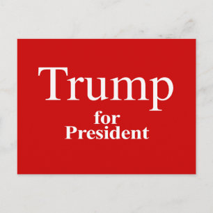 Trump for President Postcard