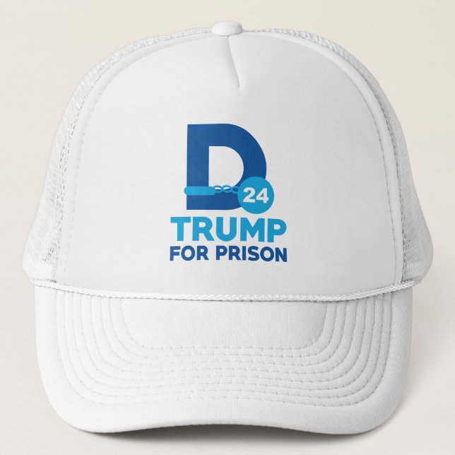 Trump For Prison 2024 Trucker Hat (Front)