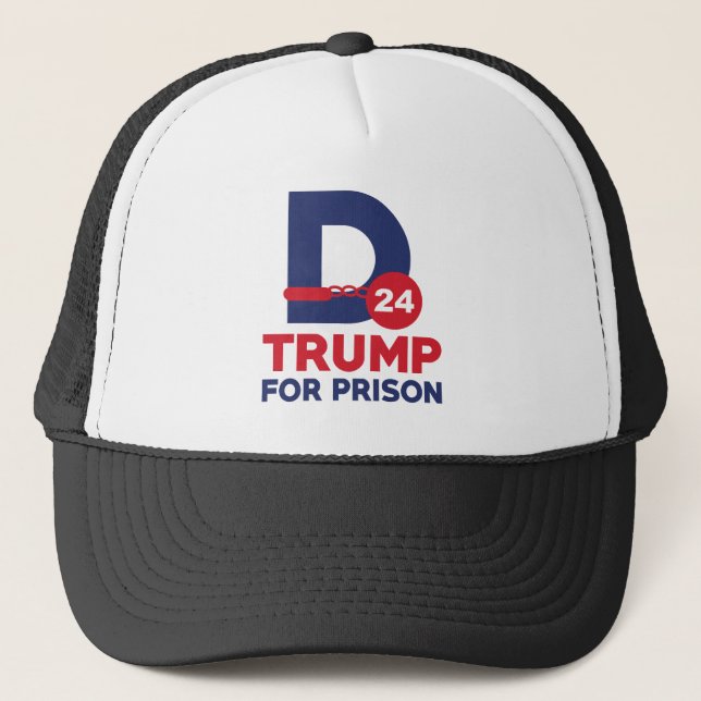 Trump For Prison 2024 Trucker Hat (Front)