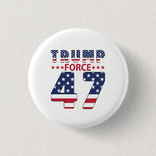 Trump Force 47 3 Cm Round Badge