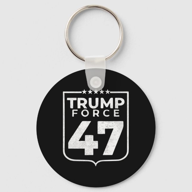 Trump Force 47  Key Ring (Front)
