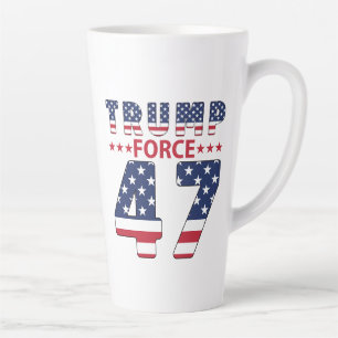 Trump Force 47 Latte Mug