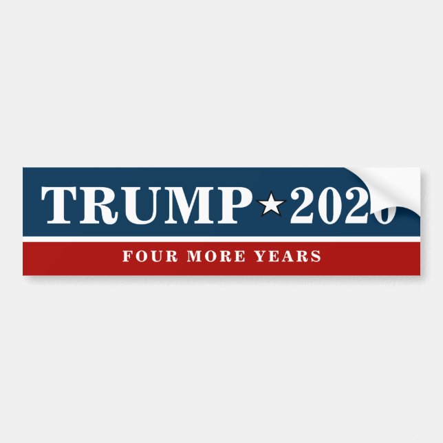 Trump - FOUR MORE YEARS Quotes - Funny Bumper Sticker (Front)