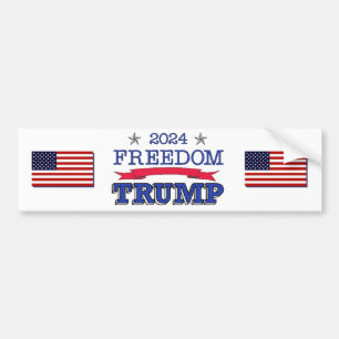 TRUMP FREEDOM 2024 BUMPER STICKER