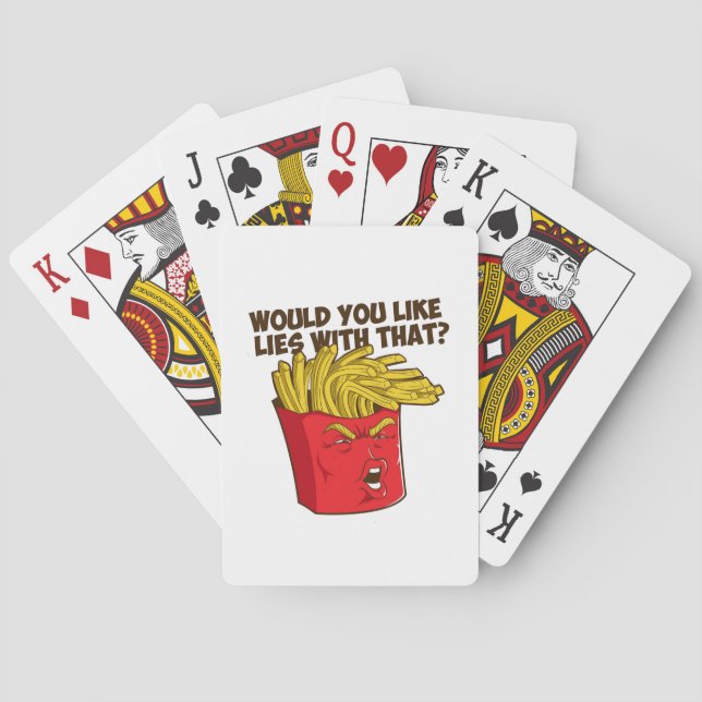 Trump Fries/ Funny Trump Playing Cards (Back)