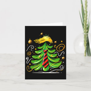 Trump Funny Christmas Tree  Card
