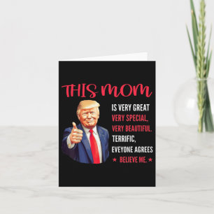 Trump Funny Quotes Mother's Day This Mum Is Very G Card