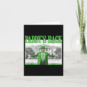 Trump Funny St Patricks Day St Pattys Day Dancing  Card