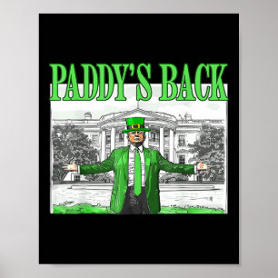 Trump Funny St Patricks Day St Pattys Day Dancing Poster