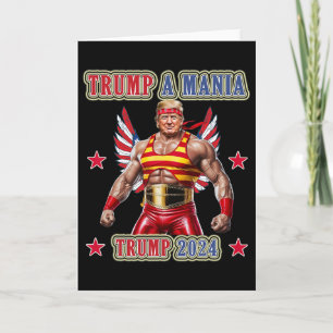 Trump Funny Wrestling Trumpamania Republican Conve Card