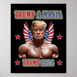 Trump Funny Wrestling Trumpamania Republican Conve Poster