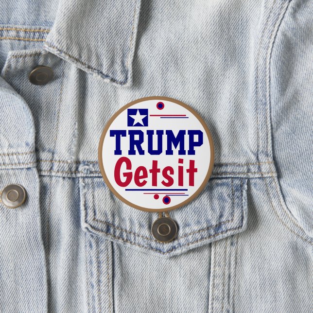 Trump Gets it!  Got Representation?  7.5 Cm Round Badge (In Situ)