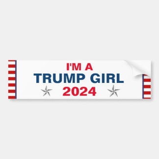 TRUMP GIRL 2024 BUMPER STICKER