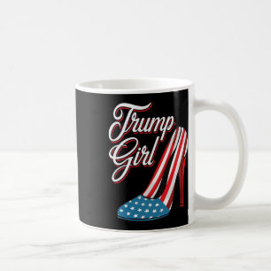 Trump Girl 2024 High Heels American Flag Women Rep Coffee Mug