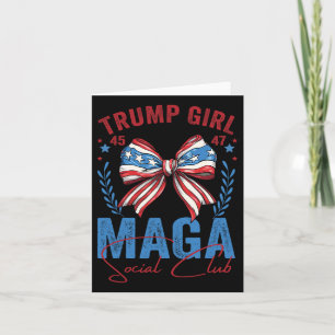 Trump Girl 45 47 Mega Est 2024 Social Club Voting Card