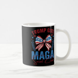 Trump Girl 45 47 Mega Est 2025 Social Club Voting Coffee Mug