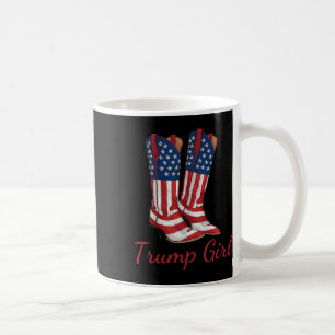Trump Girl American Flag Vote Trump Girl Republica Coffee Mug
