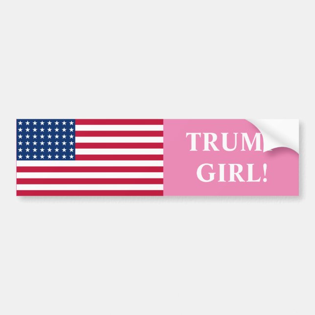 Trump Girl Bumper Sticker (Front)