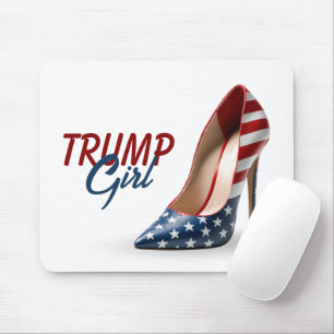 TRUMP GIRL Flag High Heel Shoe Mouse Mat