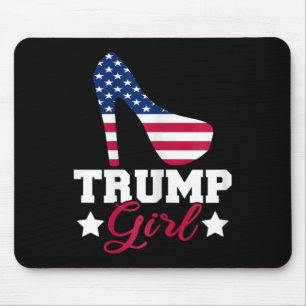 Trump Girl Republican Woman Gop Patriot High Heel Mouse Mat