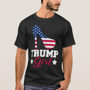 Trump Girl Republican Woman Gop Patriot High Heel T-Shirt