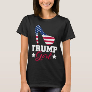 Trump Girl Republican Woman Gop Patriot High Heel T-Shirt