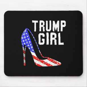 Trump Girl Trump 2025 Election American Flag  Mouse Mat