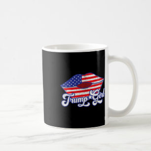 Trump Girl Y Lips Usa Flag 2020 Election Republica Coffee Mug