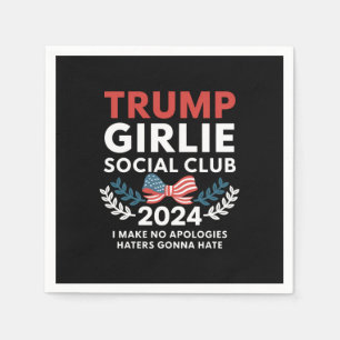 Trump Girlie Coquette Social Club Bow Election  Napkin