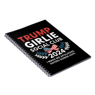 Trump Girlie Coquette Social Club Bow Election  Notebook