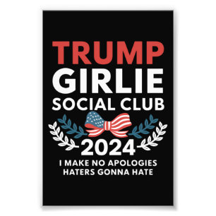 Trump Girlie Coquette Social Club Bow Election Photo Print