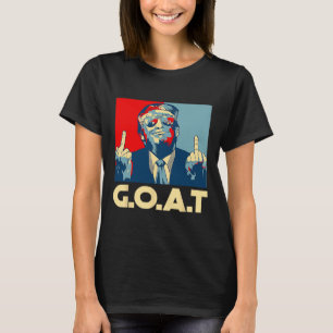 Trump Goat 45th President Middle Finger Election R T-Shirt