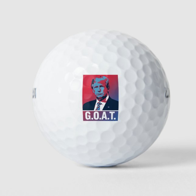 Trump GOAT Election 2024 Republican Vintage Golf Balls (Front)